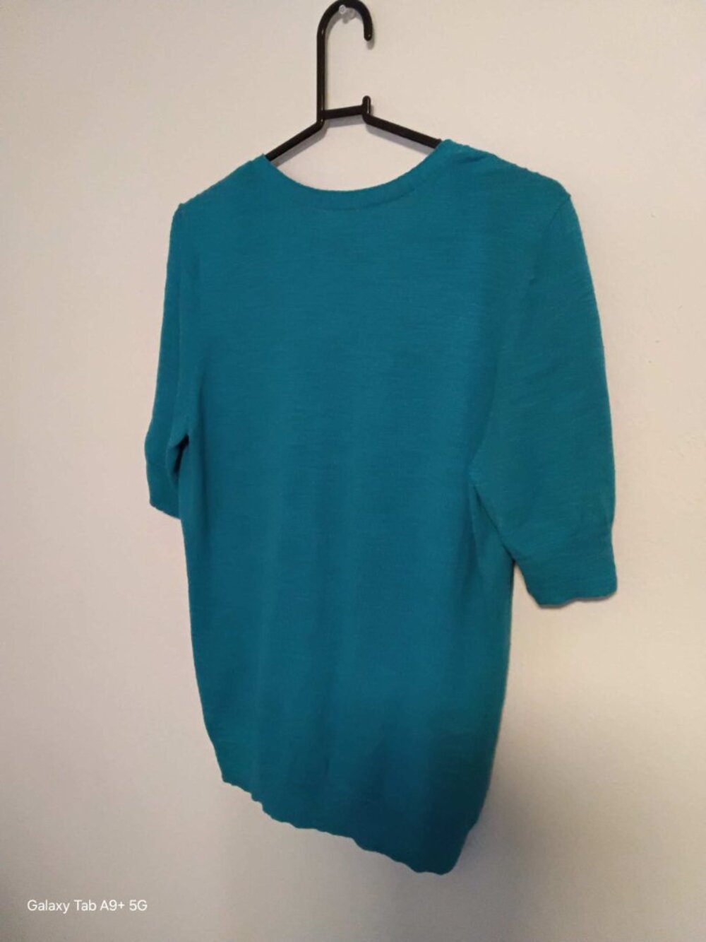 Calson Women's Teal Open Front Cardigan Sweater - Picture 2 of 5